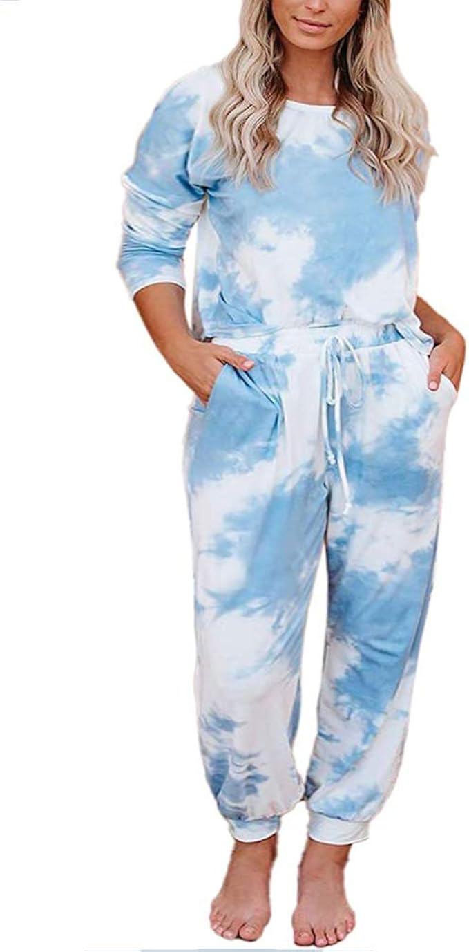 tie dye sweatshirt and pants