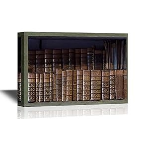 Artwork with Bookshelf and Books