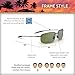 Maui Jim Men's and Women's Breakwall Polarized Rimless Sunglasses, Trans Smoke Grey/Maui HT™, Medium