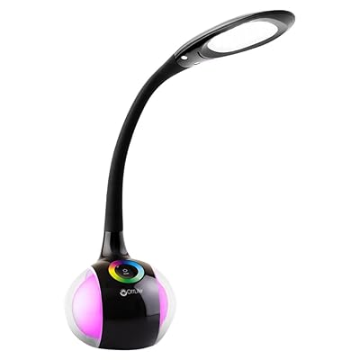 Buy OttLite BY2G59-FFP LED Desk Lamp with Color Changing Base, Black ...