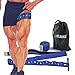 BFR BANDS QUAD Wrap Occlusion Training Bands For Legs & Calves, 3 Inch Wide BLUE Knee Wrap Style Bands, Blood Flow Restriction Bands Give Lean & Fast Muscle Growth without Lifting Heavy Weights