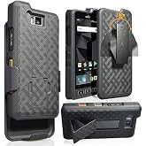 Nakedcellphone Holster Combo for Sonim XP8 Phone Case with Belt Clip, Black | Hard Shell and Rotating Holder, Kickstand, Satisfying Texture, Slim, Matte, For XP8800