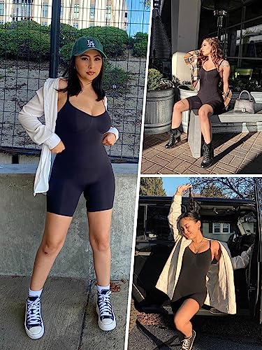 SHAPERX Women's Shapewear Bodysuit Tummy Control Body Shaper Seamless Sculpting Snatched Waist Body Suit