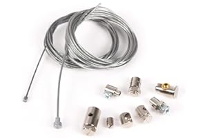 KiWAV Universal Motorcycle Emergency Throttle Clutch Brake Cable Repair Kit Compatible for Honda Yamaha Kawasaki Suzuki Motorcycle ATV Motorcross Bicycle Scooter Bike - Essential for Long Rides