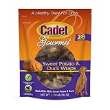 Cadet Duck Sweet Potato Dog Chew Treats | 28 oz.| Dog Chew Treat Wraps | Stick Kabobs