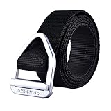 TACVASEN Men's Military Style Army Tactical Nylon Webbing Adjustable Buckle Belt