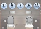 AQUALONA Premium Thermoplastic Toilet Seat D Shape Soft Close Grey view 5
