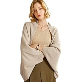 Caissip Women's Soft Shawls and Wraps Knitted Warm Shawl With Sleeves Pashminas Shawl Wrap Lightweight Open Front Poncho 2026