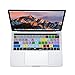 XSKN Premiere Pro CC Keyboard Skin for Touch Bar MacBook Pro 13 15 Retina Display A1706 A1989 A1707 A1990(2016 Release, Touch Bar Sticker Gift) Functional Shortcut Silicone Keyboard Cover
