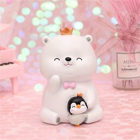 Amazon Co Jp シロクマ貯金箱 大容量のクリエイティブキャッシュボックス モダンなミニマルな貯金箱 かわいい誕生日プレゼント 洗礼ギフト Color 1001 ホーム キッチン