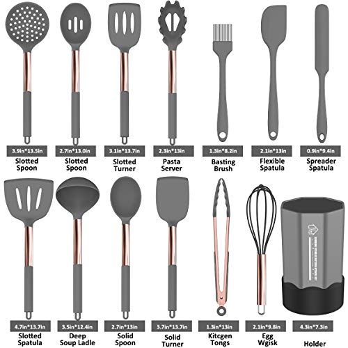 Silicone Cooking Utensil Set, Fungun 24pcs Silicone Cooking Kitchen