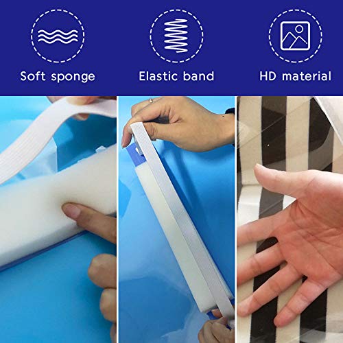 All-Purpos-Safety-Face-Shield-Transparent-Full-Face-Mask-Mask-with-Anti-Saliva-Protective-HatReusable-Breathable-Visor-Windproof-Dustproof-Hat-Shield-with-Protective-Film-Elastic-Band10pcs