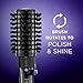 INFINITIPRO BY CONAIR Hot Air Spin Brush, 2 Inch and 1 1/2 Inch, Blackthumb 1