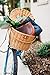 Boardwalk Bike Co.. - Wicker Bike Basket for Cruisers, Good for Dogs, Picnics, Schwinn, Women Bicycle Front Accessory
