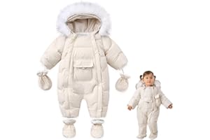 UVIPC Baby Toddler Winter Thick Coat Snowsuit Snow wear Romper Footie Outwear with Hooded