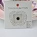 Uhippo Home Button Sticker(Support Fingerprint Indentification System Touch ID) for iPhone 5s iPhone 6 iPhone 6 Plus (Silver Ring Black Button)