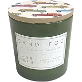Sand + Fog Scented Candles - White Pumpkin - Additional Scents and Sizes - 3 Wicks 100% Cotton Lead-Free - Luxury Air Freshening Jar Candles - Perfect Home Decor - 21 oz