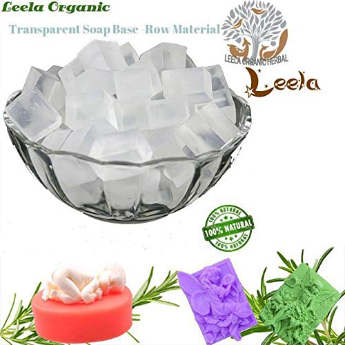 Leela Organic Raw Material Natural Transparent Glycerine Melt and Pour Base DIY Handmade Soap Ra (Net 500 gm)