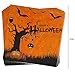 98 Piece Halloween Party Set Including Banner, Plates, Cups, Napkins, Tablecloth, Balloons and Garland, Serves 20