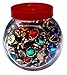 Nesha Assorted Gemstone Color Acrylic Rhinestone Shank Buttons 75 Pcs