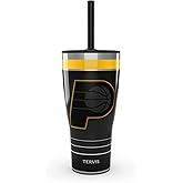 Tervis Traveler NBA Indiana Pacers - Night Game Triple Walled Insulated Tumbler Travel Cup Keeps Drinks Cold & Hot, 30oz with Straw Lid, Stainless Steel