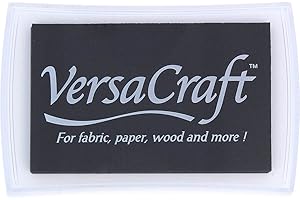 Tsukineko VersaCraft Multipurpose water-based pigment ink (VK-182 Real Black) (Original Version)