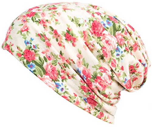 HONENNA Printed Turban Headband Chemo Cap Cotton Soft Sleep Beanie (Begin)