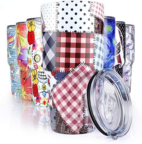 Pandaria 30 oz Stainless Steel Vacuum Insulated Tumbler with Lid - Double Wall Travel Mug Water Coffee Cup for Ice Drink & Hot Beverage, Picnic Day