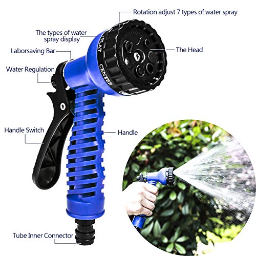 BNS Telescopic Water Pipeï¼ŒMulti Function Car High-Pressure Car Wash Water Gunï¼ŒGarden Gardening Watering Pipeï¼ŒExpandable Garden Hose, Flexible Water Hose, Nozzles with 7 Water Spray Patternsã€50FTã€‘