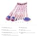 Makeup Brushes Set, 7pcs/set Colorful Floating Sequins Foundation Blending Blush Eyeliner Face Powder Makeup Brush Kit Beauty Cosmetic Tools (7 Pcs)