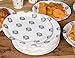 BLUE PANDA Disposable Plates - 80-Count Paper Plates, Elephant Party Supplies for Appetizer, Lunch, Dinner, and Dessert, Baby Shower, 9 x 9 Inches