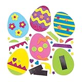 Baker Ross Easter Egg Mix & Match Magnet Kits (Pack of 10) Easter Crafts for Kids to Make and Display