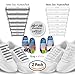 Diagonal One No Tie Shoelaces – 2 Pack. Slip On Tieless Elastic Silicone Shoe Laces for Kids, Adults & Seniors. Best for Sneakers and Casual Footwear
