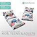 Butterfly Craze Kid's Floor Pillow Bed Cover - Use as Nap Mat, Portable Toddler Bed Alternative for Sleepovers, Travel, Napping, or as a Lounger for Reading, Playing. Cover Only!