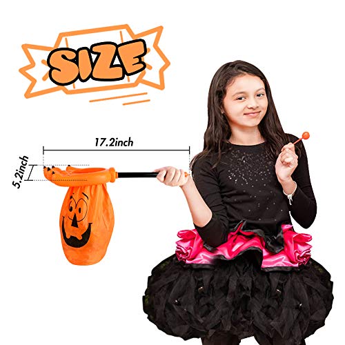 3 otters Halloween Trick or Treat Bag, 2PCS Halloween Candy Bags Halloween Goody Bags for Kids Halloween Party Supplies