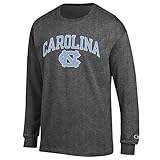 Elite Fan Shop North Carolina Tar Heels Long Sleeve Tshirt Varsity Charcoal - L