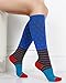 6 Pairs Women's Graduated Compression Trouser Socks 8-15mmHg