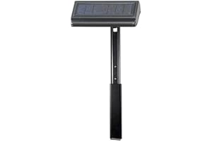 Whitehall Products Standard and Estate Lawn Solar Lamp with Extender, Black