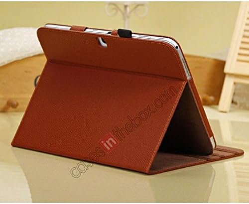 Rotating Tablet Folio Case: Color Brown 10" Tablet