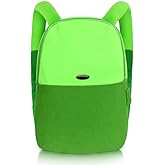 GIFFZERR Halloween Adventure Costume Backpack, Green Plush Backpack Cartoon Anime Character Cosplay Accessory for Women Men Party Halloween Cosplay Dress Up Prop Bag