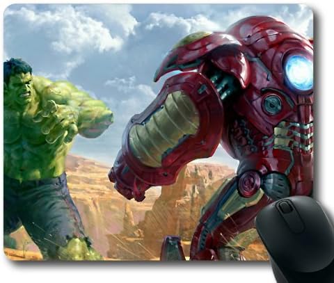 Hulk Vs Hulkbuster Mouse Pad, Customized Rectangle Mousepad Diy By Bestsellcase