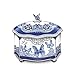 Blue Willow-Inspired Flights Of Love Heirloom Porcelain Butterfly Music Box by The Bradford Exchange