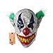 Hyaline&Dora Scary Halloween Latex Clown Mask with Hair for Adults,Halloween Costume Party Props Masks