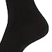 Air Wool Socks, 2 packs Merino Wool Organic Cotton Rich Mens Black Dress Socks ( Striped Black, M )