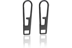 VIPERADE VAT1 Heavy Duty Titanium Zipper Pulls Replacement, Universal Zipper Pull Tab Repair Kit for Jackets, Coats, Suitcases, Luggage, Backpacks, Handbags and EDC Pouches