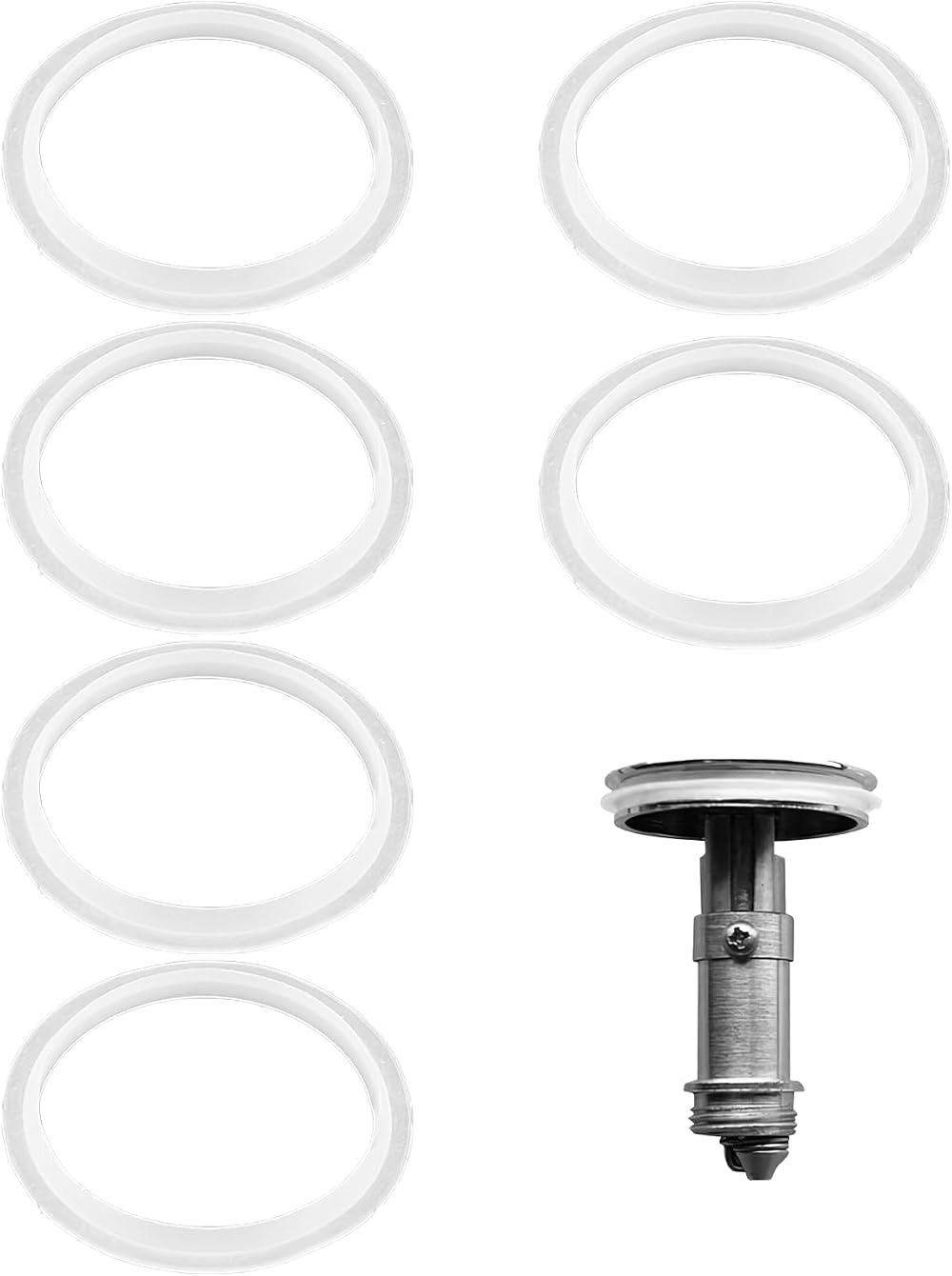 Fuitke 38mm Pop Up Sink Plug Rubber Seals 6pk O-Rings Gasket Washers Bath Drain