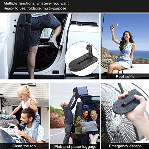 Car Door Step, Car Latch Hook Door Step, MultiFunctional Foldable Car