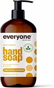 Everyone Liquid Hand Soap, 12.75 Ounce (Pack of 1), Meyer Lemon and Mandarin, made with Essential Oils for kitchen and bathro