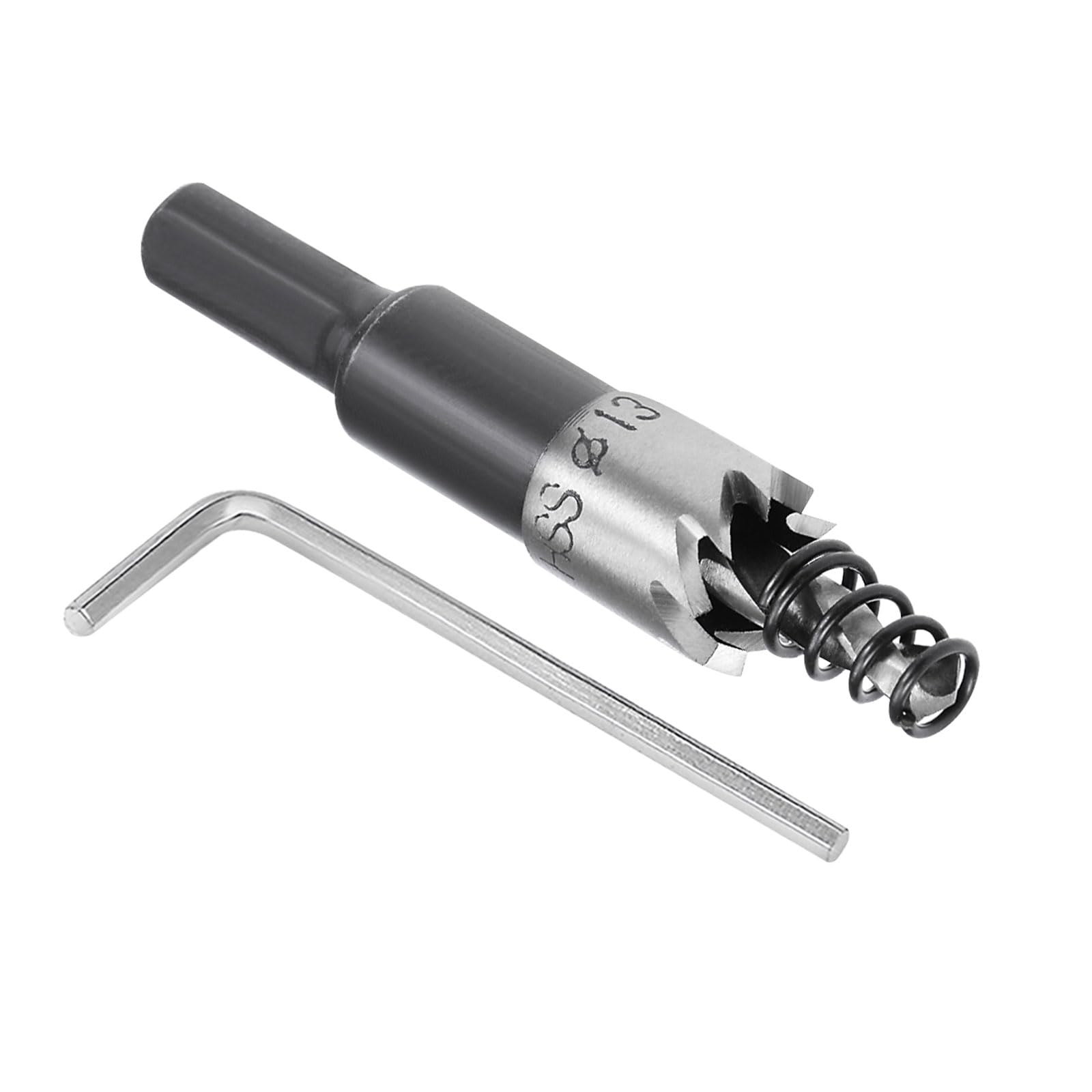 Kozelo 1pcs Hole Saw - [13mm] HSS (High Speed Steel) 4341 Drill Bit Hole Cutter for Stainless Steel Aluminum Metal Wood Plastic Use, Triangular Shank