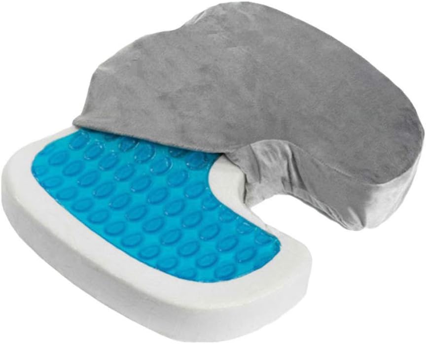 DGWMB Gel Seat Cushion,Memory Foam Seat Orthopedic Relief From Back